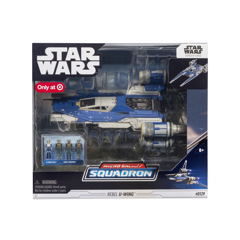 Micro Galaxy Squadron U-wing Starfighter, 2-in Vehicle with Foldout Wings, Troop Bay, Sniper Gun, and Four 1-in Micro Figure... W2D8