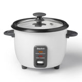 300W 6-Cup White Rice Cooker with Steam Basket T0E1 - product image 1
