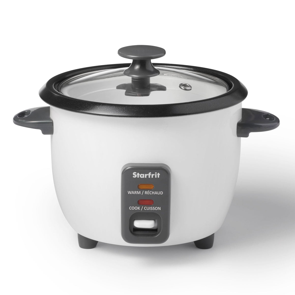300W 6-Cup White Rice Cooker with Steam Basket T0E1 - product image 1