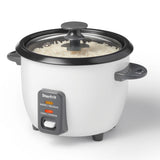 300W 6-Cup White Rice Cooker with Steam Basket T0E1 - product image 2