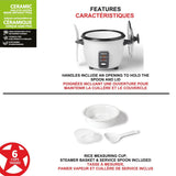300W 6-Cup White Rice Cooker with Steam Basket T0E1 - product image 4