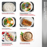 300W 6-Cup White Rice Cooker with Steam Basket T0E1 - product image 7