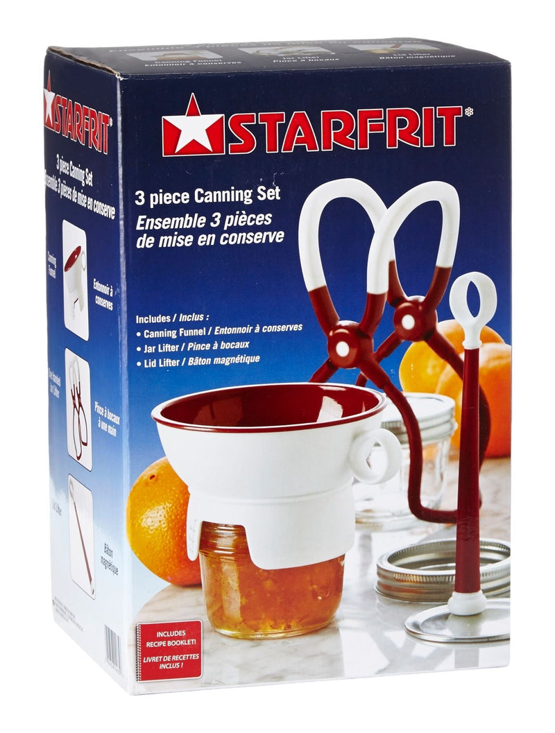 Canning Set with Funnel, Jar Lifter and Lid Lifter, 3-pc E8M6