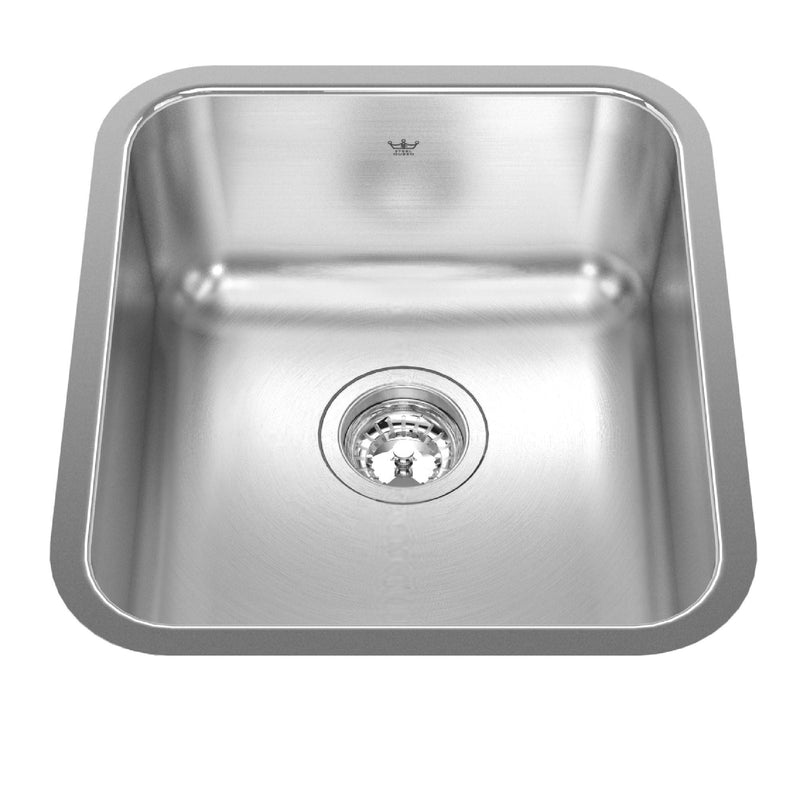 Steel Queen Single Stainless Steel Sink, 15.75x17.75-in C9N4