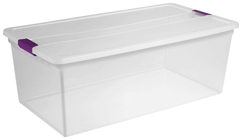 ClearView Storage Box with Latched Lid, 104-L N9Y0