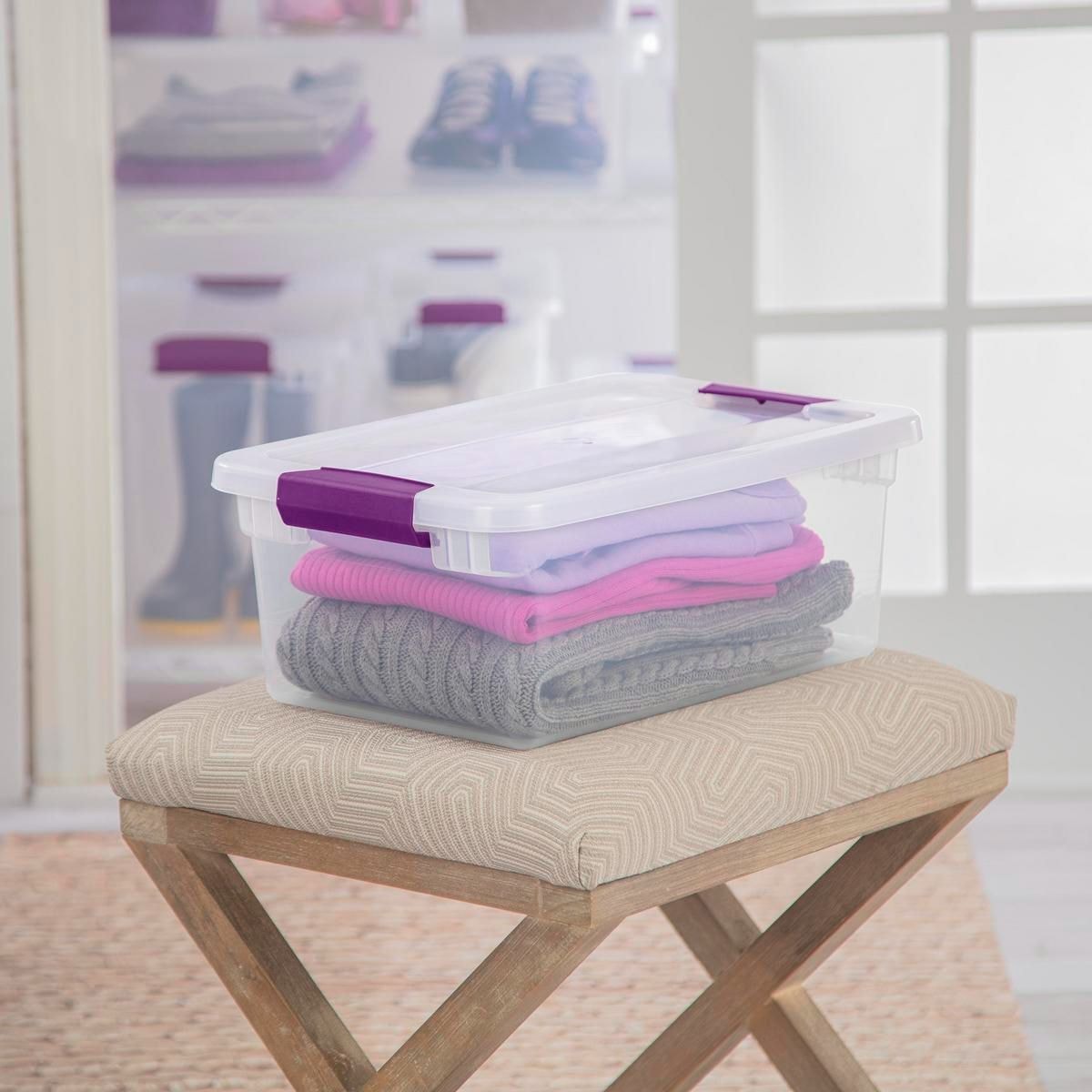 ClearView Storage Box with Latched Lid, 14-L J8M3 - product image 7