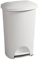 Plastic Rectangular Step Garbage Can, White, 45-L R2B0 - product image 2