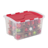 Transparent Ornament Storage Box with Flip-top Lid, 45-L K7H1 - product image 2
