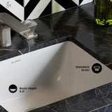 Plaisir 18.5 Rectangular Under-Mount Bathroom Sink J7U4 - product image 4