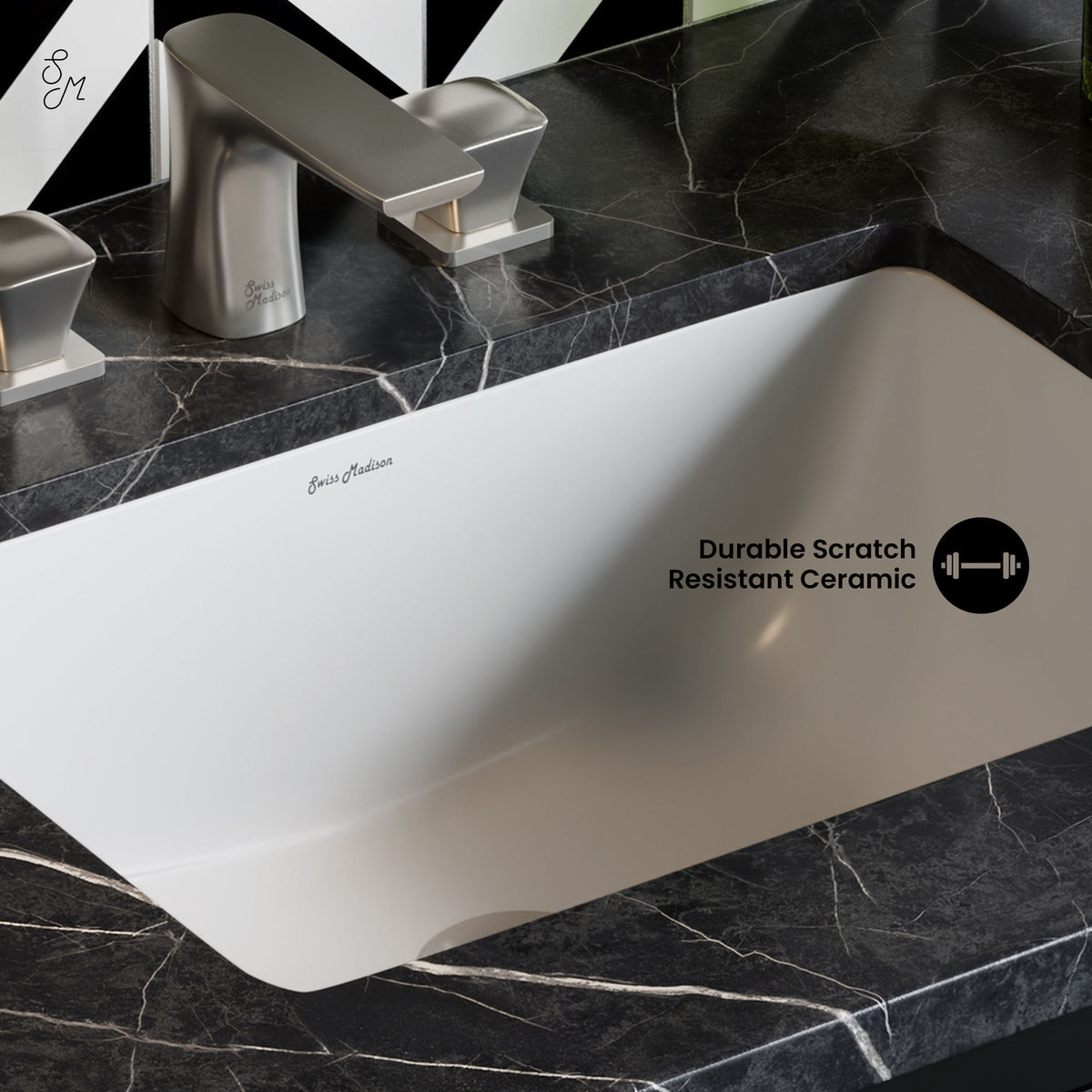 Plaisir 18.5 Rectangular Under-Mount Bathroom Sink J7U4 - product image 5