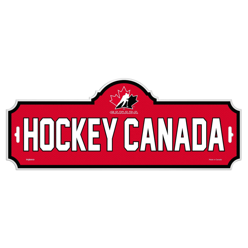 Team Canada/Hockey Canada Street Sign, For Hockey Fans/Collectors, 4-in x 15-in J0F0