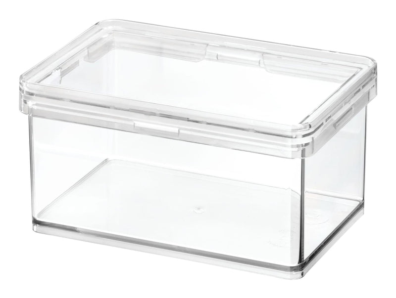 The Home Edit by iDESIGN Clear Stackable Small Canister with Air Tight Lid, 0.47-L S5N0