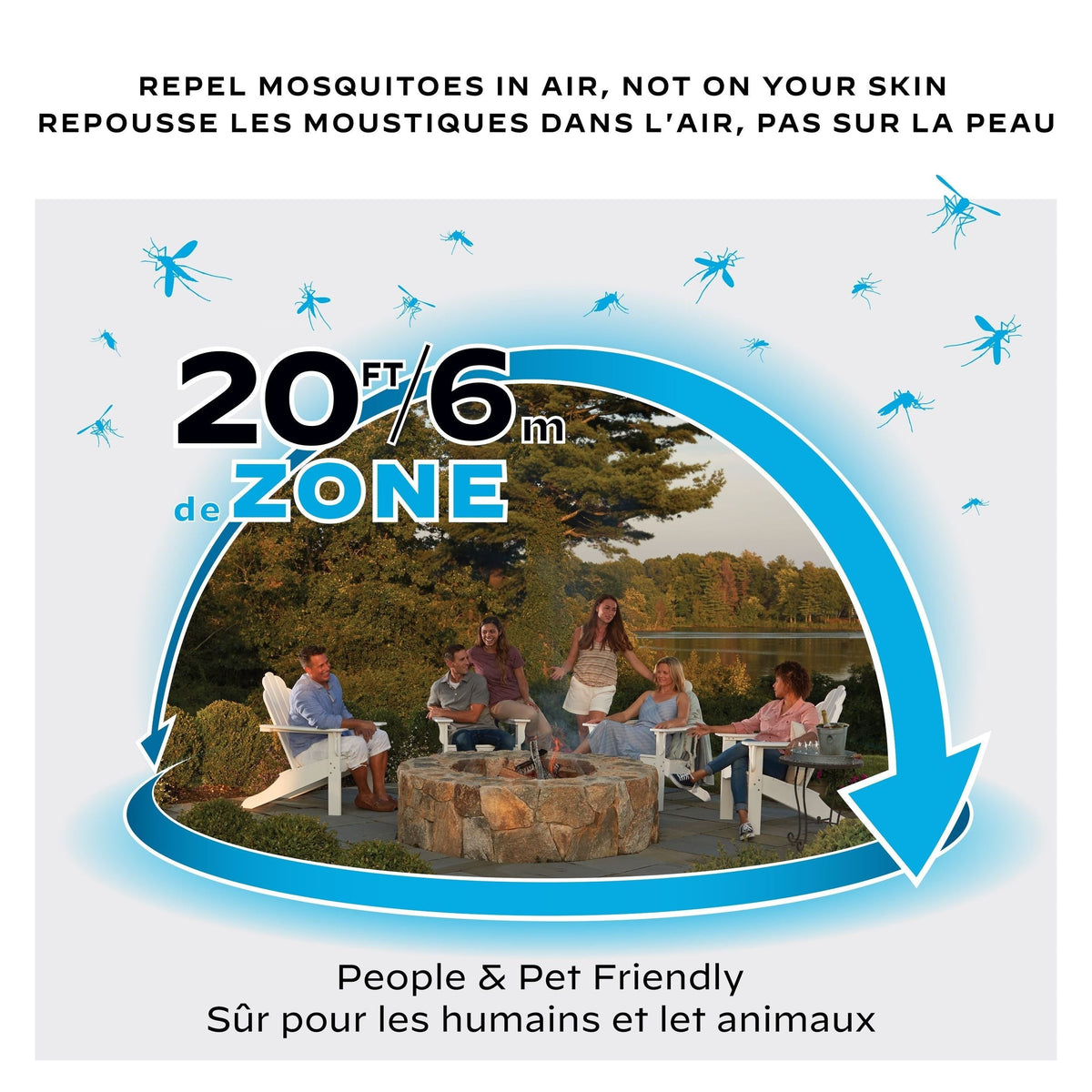 E-ZoneGuard Patio+ Rechargeable Mosquito Repeller with 36-Hr Refill and 6.5-Hr Battery N3W5 - product image 6