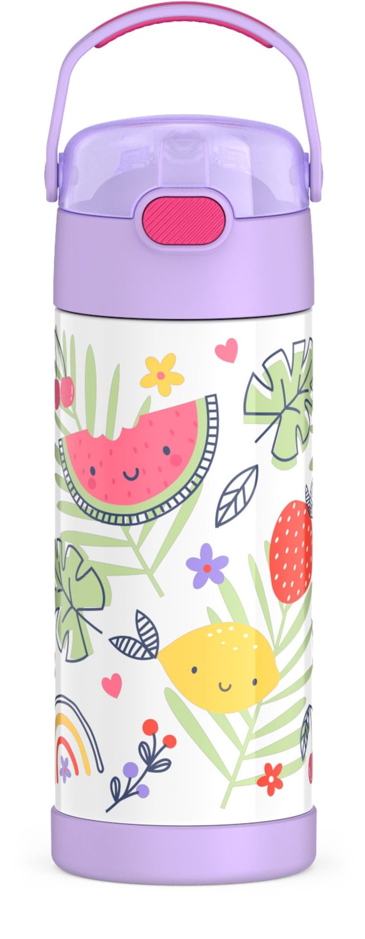 Rainbow Fruit Stainless Steel Insulated Water Bottle, 14-oz B2S0
