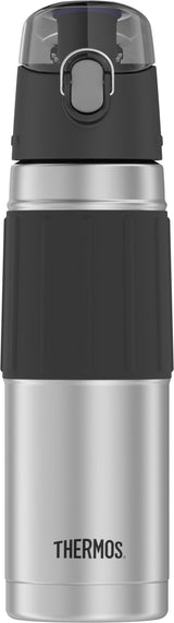 Stainless Steel Water Bottle, 530-mL, Black, with Push Button Lid W1L1 - product image 1