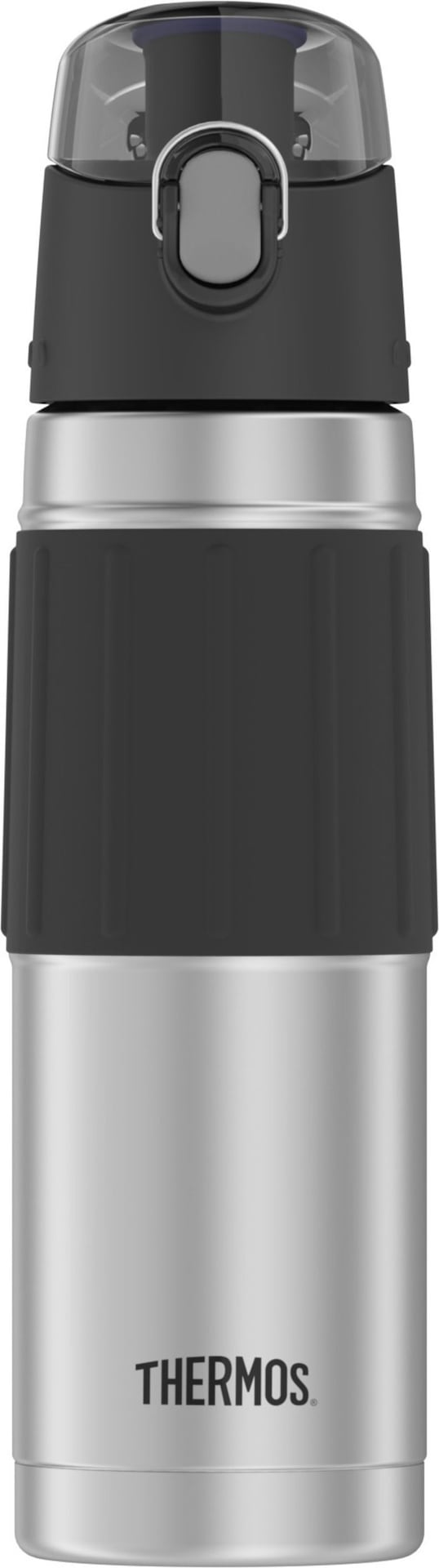 Stainless Steel Water Bottle, 530-mL, Black, with Push Button Lid W1L1 - product image 1