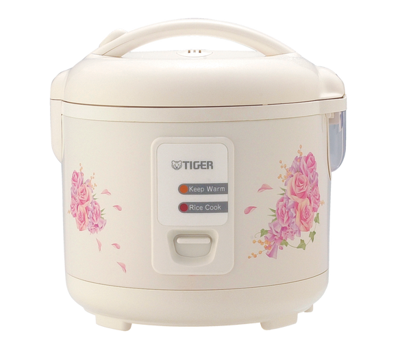 Non-Stick Rice Cooker & Steamer, White, 5.5 Cups D0G8