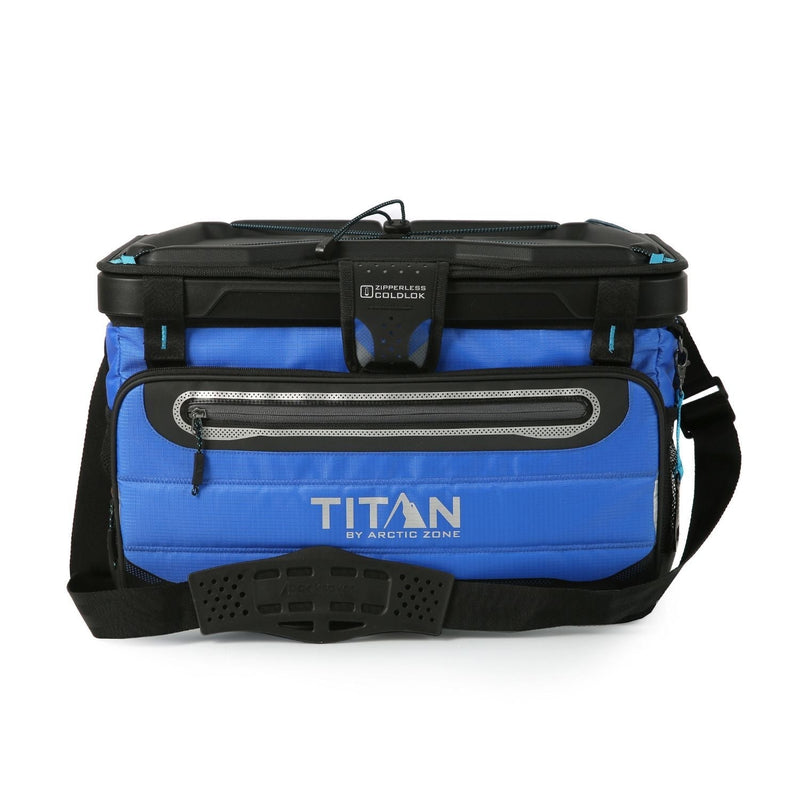 by Arctic Zone 50 Can Collapsible Zipperless Cooler, Blue X2V2