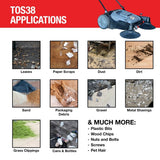 Commercial Push Sweeper & Hard Floor Cleaner, 38-in H4H9 - product image 4