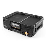 StackTech Top Portable Modular Plastic/Metal Tool Box with 4 Dividers and 4 Bins, IP65-Rated, Black B2P8 - product image 1