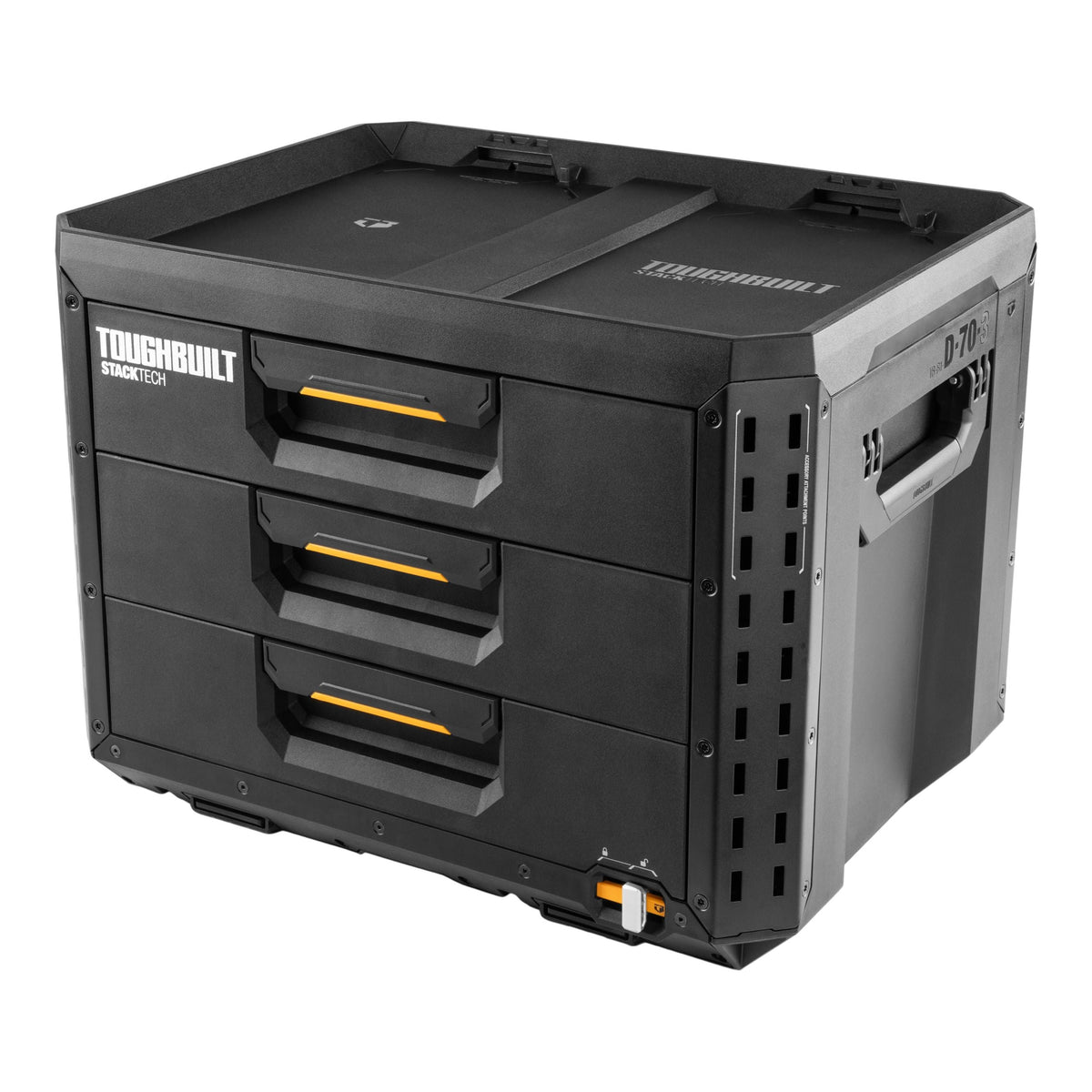 StackTech XL 3-Drawer Auto-Locking Portable Modular Tool Box, Black S8R4 - product image 1