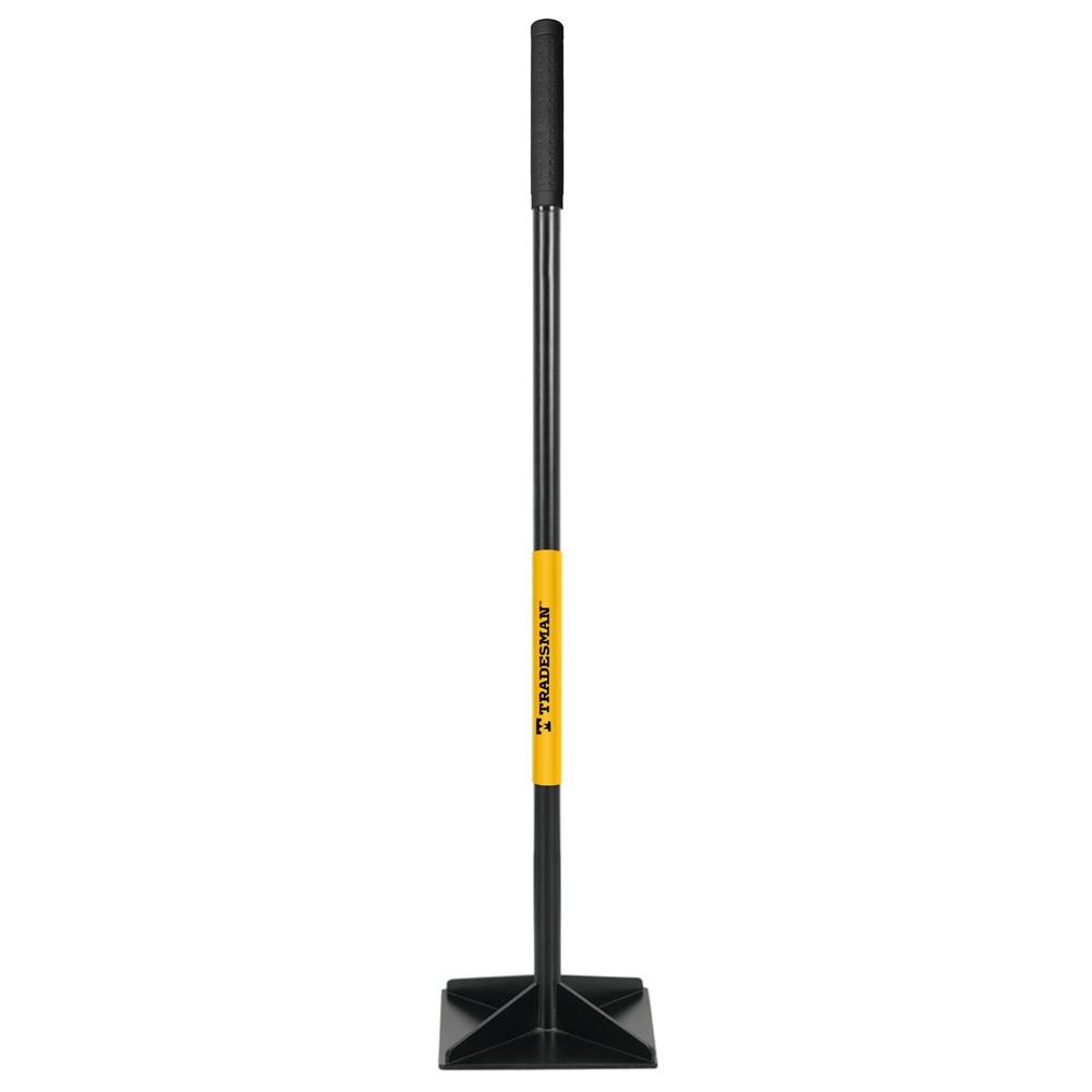 Steel Leveling Garden Tamper with Rubber Grip, 10-in x 10-in U7G2 - product image 1