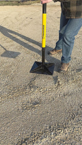 Steel Leveling Garden Tamper with Rubber Grip, 10-in x 10-in U7G2 - product image 3