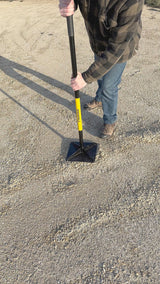 Steel Leveling Garden Tamper with Rubber Grip, 10-in x 10-in U7G2 - product image 4