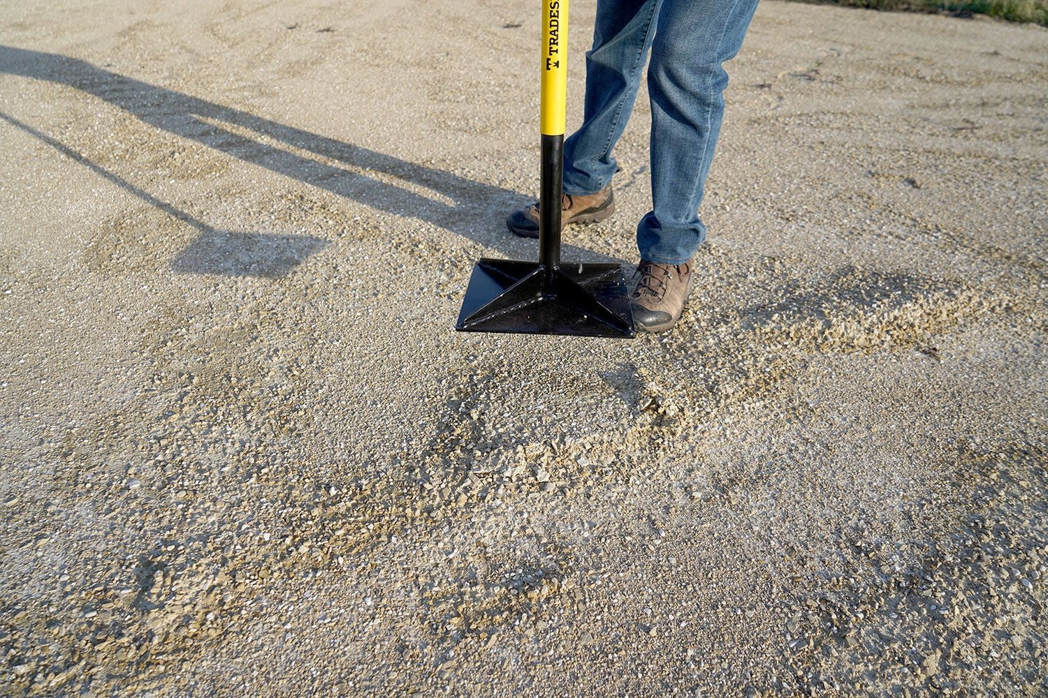 Steel Leveling Garden Tamper with Rubber Grip, 10-in x 10-in U7G2 - product image 5