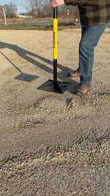 Steel Leveling Garden Tamper with Rubber Grip, 10-in x 10-in U7G2 - product image 6
