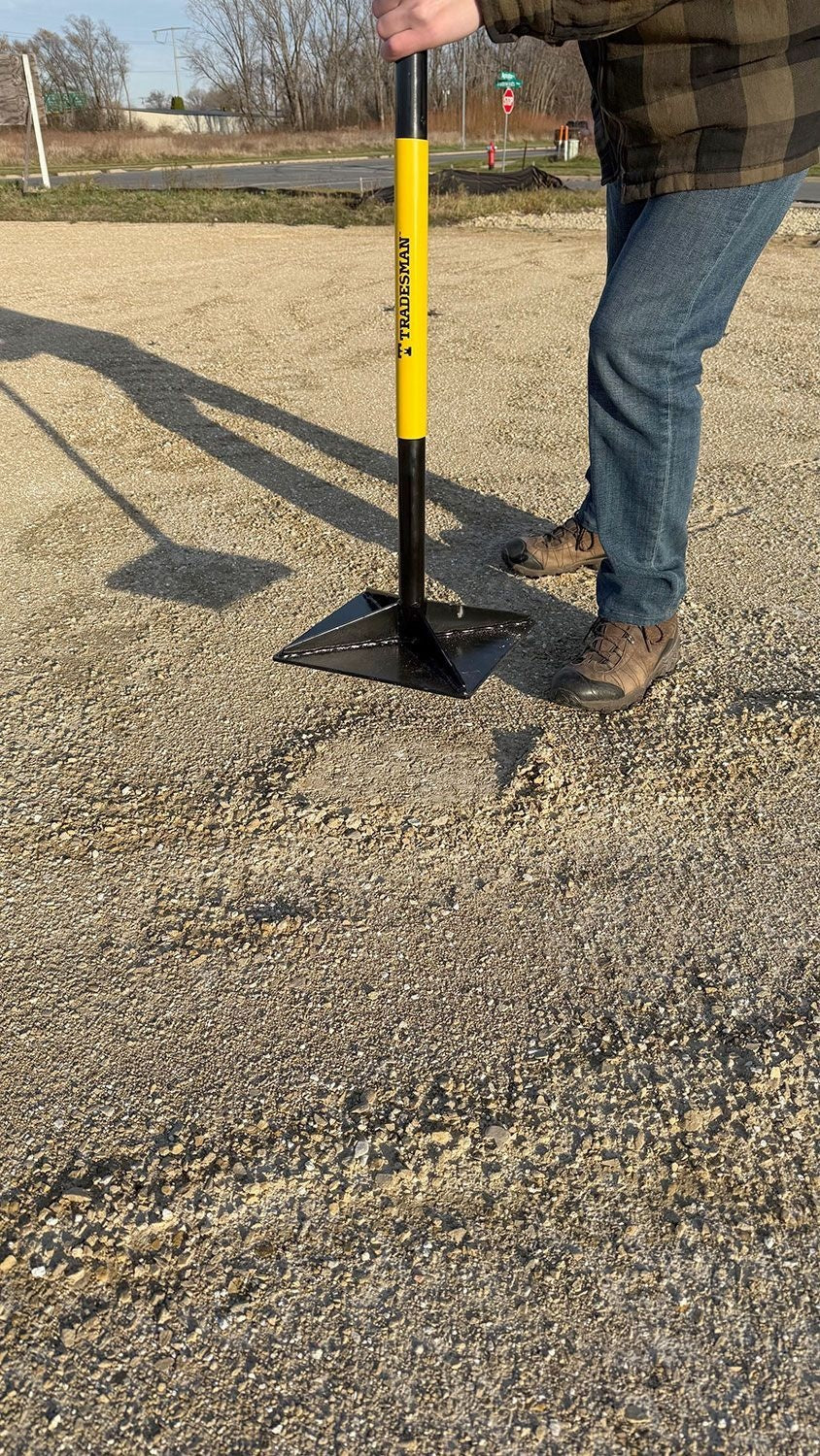 Steel Leveling Garden Tamper with Rubber Grip, 10-in x 10-in U7G2 - product image 6