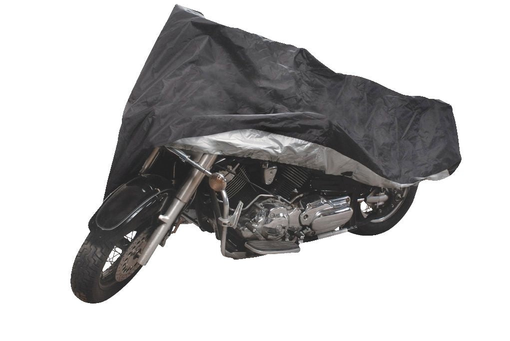 Premium Polyester Motorcycle Cover, Black, Medium J6C2 - product image 1