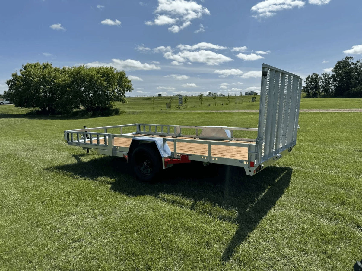 83-in x 14-ft Utility Trailer with Gate & Side ATV Ramps, Galvanized M7W5 - product image 7