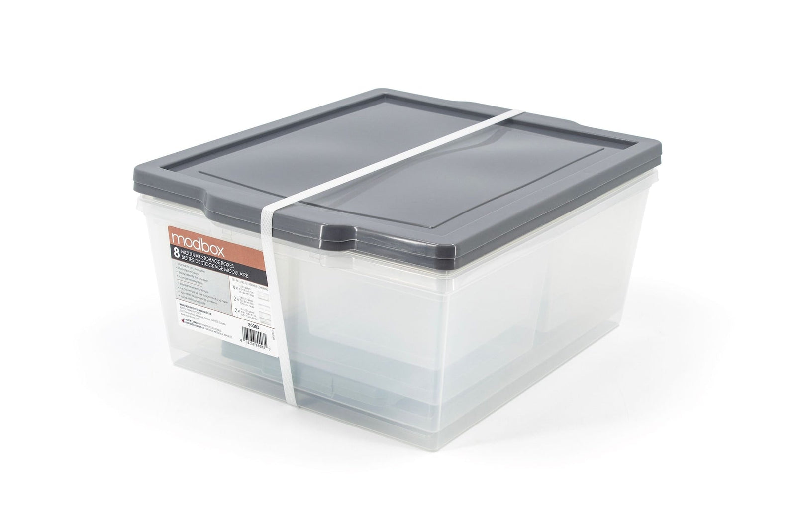Store Modbox Modular Storage Bin with Lid, 8-pk V4M3 - product image 3