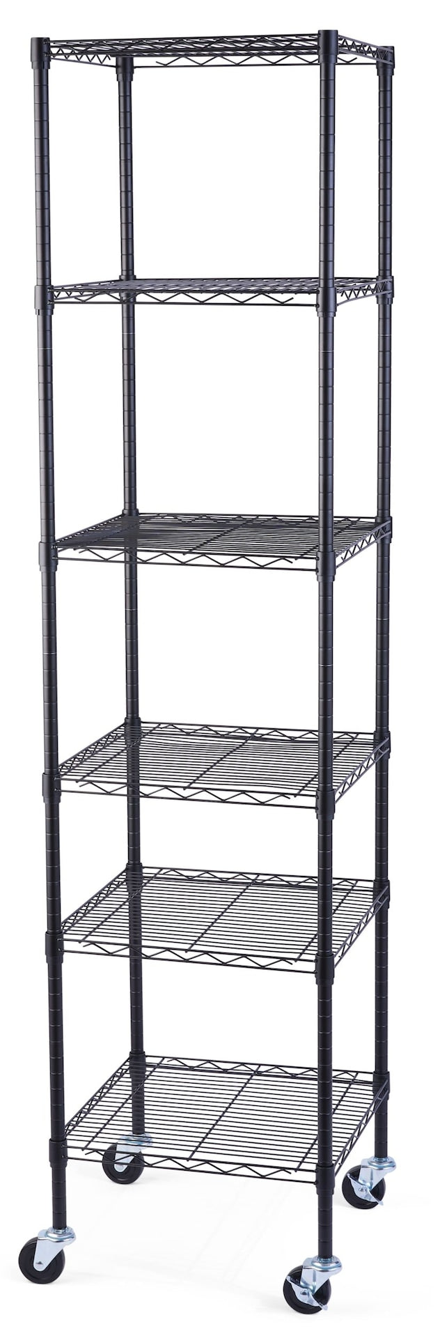 Type A 6-Tier Slim Small Space Storage Rack with Adjustable Shelves, No Tool Assembly V5L7 - product image 1