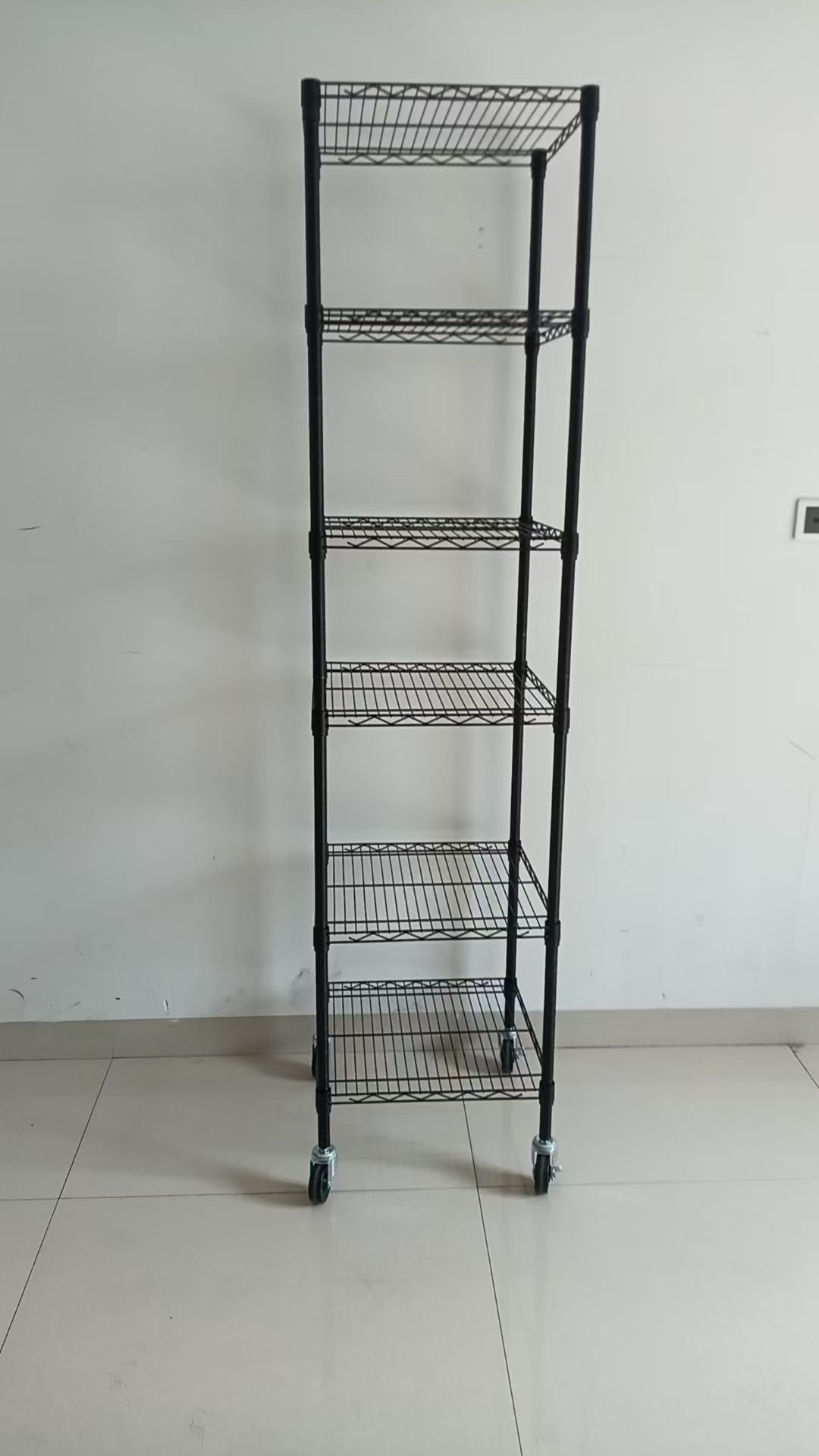 Type A 6-Tier Slim Small Space Storage Rack with Adjustable Shelves, No Tool Assembly V5L7 - product image 4