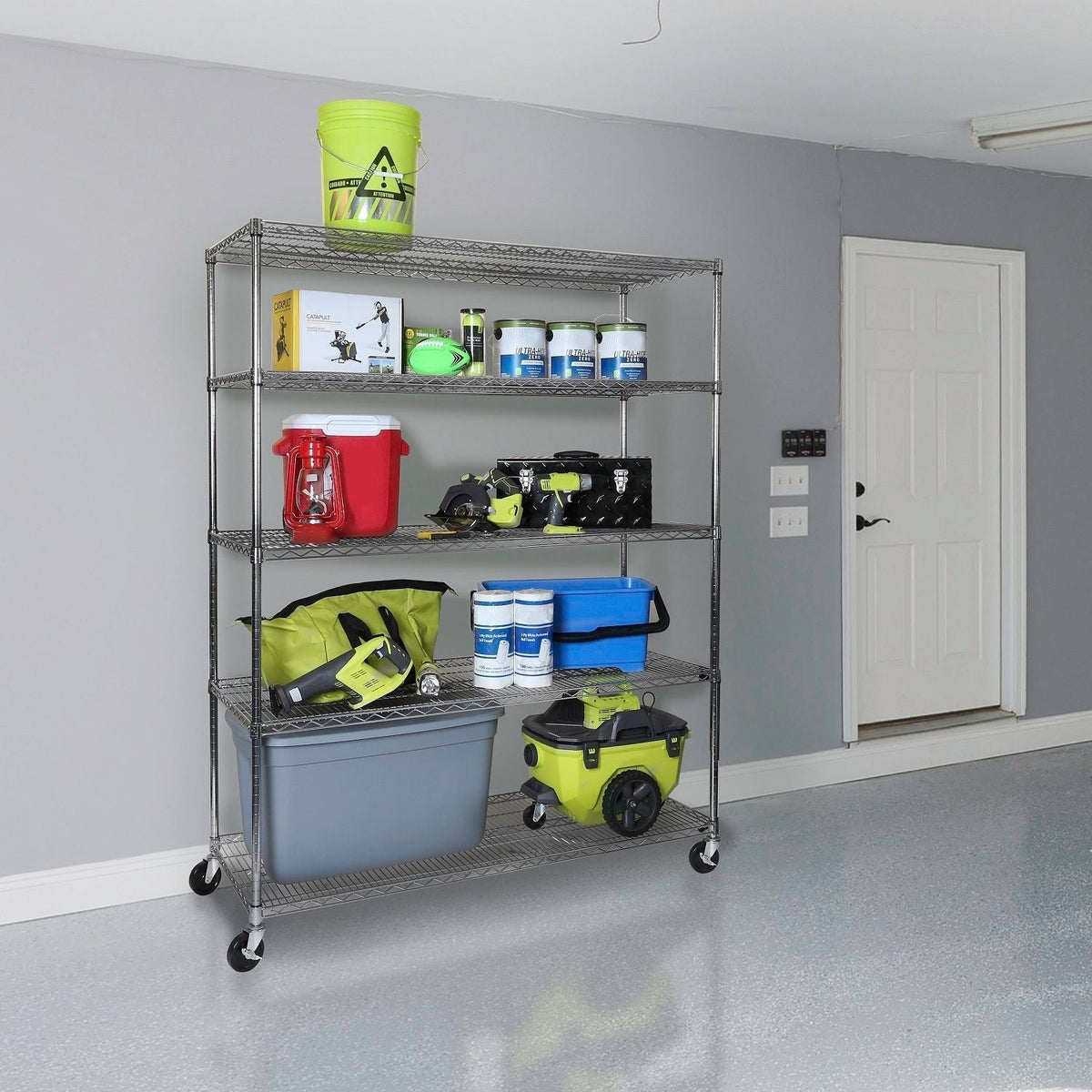 Classics 5-Tier Steel Shelving Rack, 60-in x 24-in x 72-in O1P8 - product image 4
