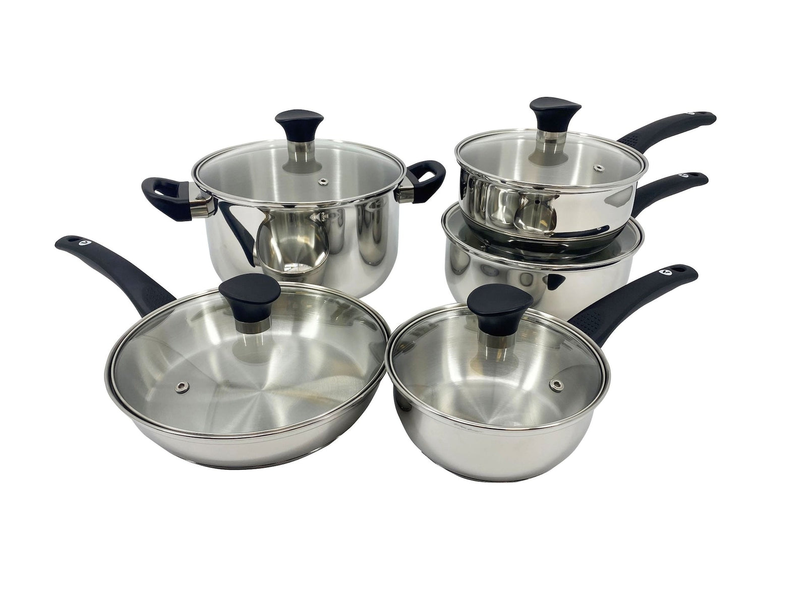 Everyday Series Premium Stainless Steel Cookware Set, Dishwasher & Oven-Safe, 10-pc T0C6 - product image 2