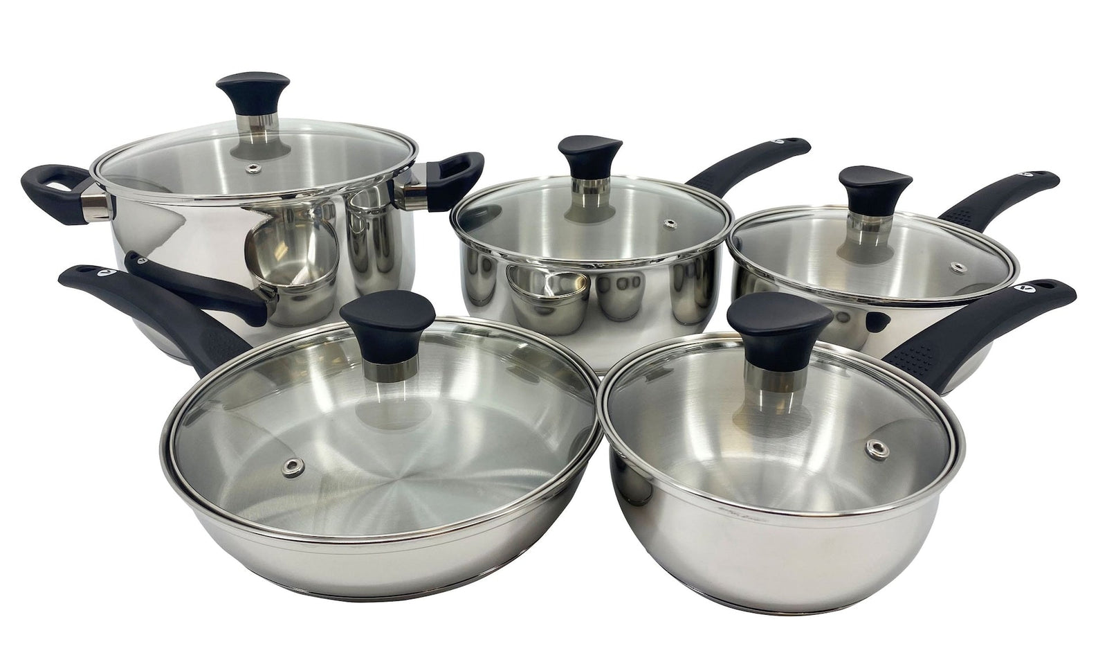 Everyday Series Premium Stainless Steel Cookware Set, Dishwasher & Oven-Safe, 10-pc T0C6 - product image 3