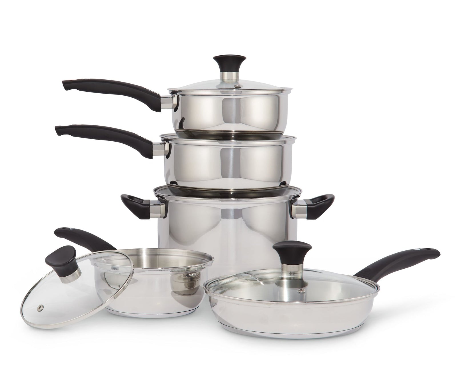 Everyday Series Premium Stainless Steel Cookware Set, Dishwasher & Oven-Safe, 10-pc T0C6 - product image 4