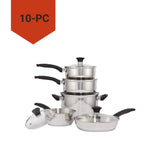Everyday Series Premium Stainless Steel Cookware Set, Dishwasher & Oven-Safe, 10-pc T0C6 - product image 6
