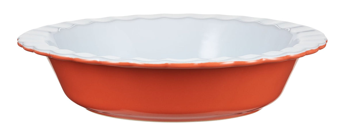 Pie Ceramic Baking Dish, Orange J6O7 - product image 1