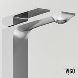 Duomo Gothic ConcretoStone Grey Bathroom Sink/Basin Set with Dunn Faucet and Rectangular Vessel J6Y9 - product image 7