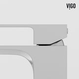 Duomo Gothic ConcretoStone Grey Bathroom Sink/Basin Set with Dunn Faucet and Rectangular Vessel J6Y9 - product image 8