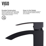 Duris Single Handle Vessel Sink Bathroom Faucet with Deck Plate, Matte Black R1C9 - product image 5