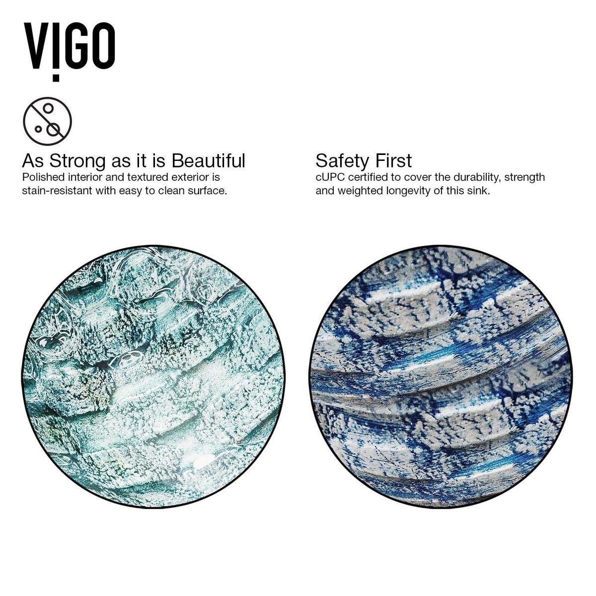 Glass Oceania Blue Bathroom Sink/Basin Set with Linus Faucet and Round Vessel X9O6 - product image 7