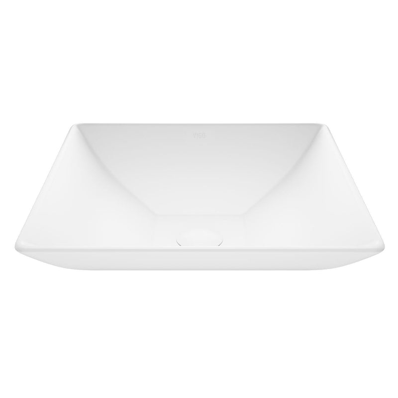 Hibiscus Matte Stone Round Vessel Bathroom Sink/Basin, Above-Counter Installation, White G9T9