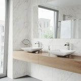 Hibiscus Matte Stone Round Vessel Bathroom Sink/Basin, Above-Counter Installation, White G9T9 - product image 7
