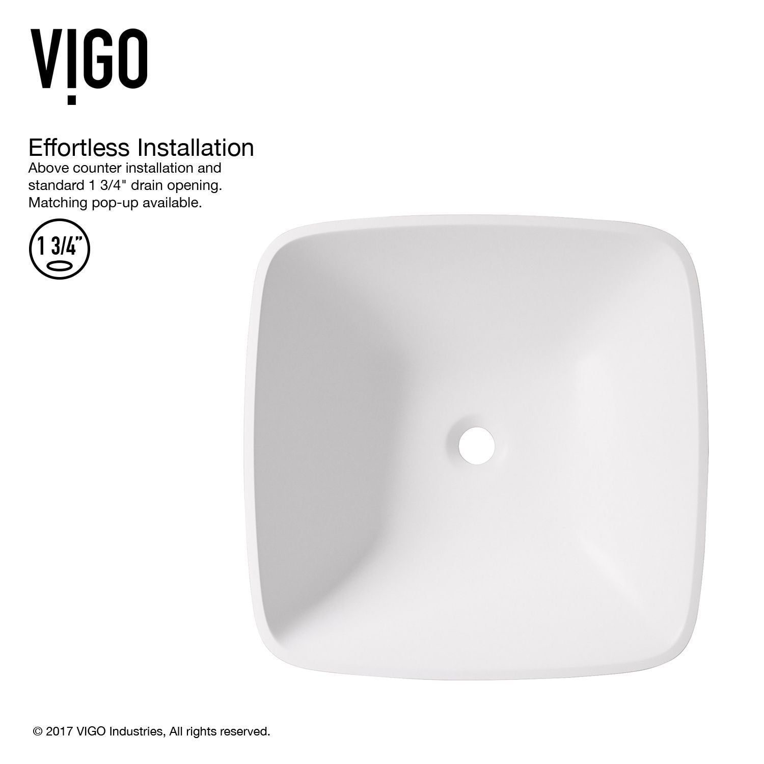 Hyacinth Matte Stone Round Vessel Bathroom Sink/Basin, Handpolished Construction, White X5B8 - product image 3