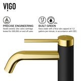 Lexington 8-in Gold/Carbon Fiber Vessel Bathroom Faucet U5X1 - product image 8